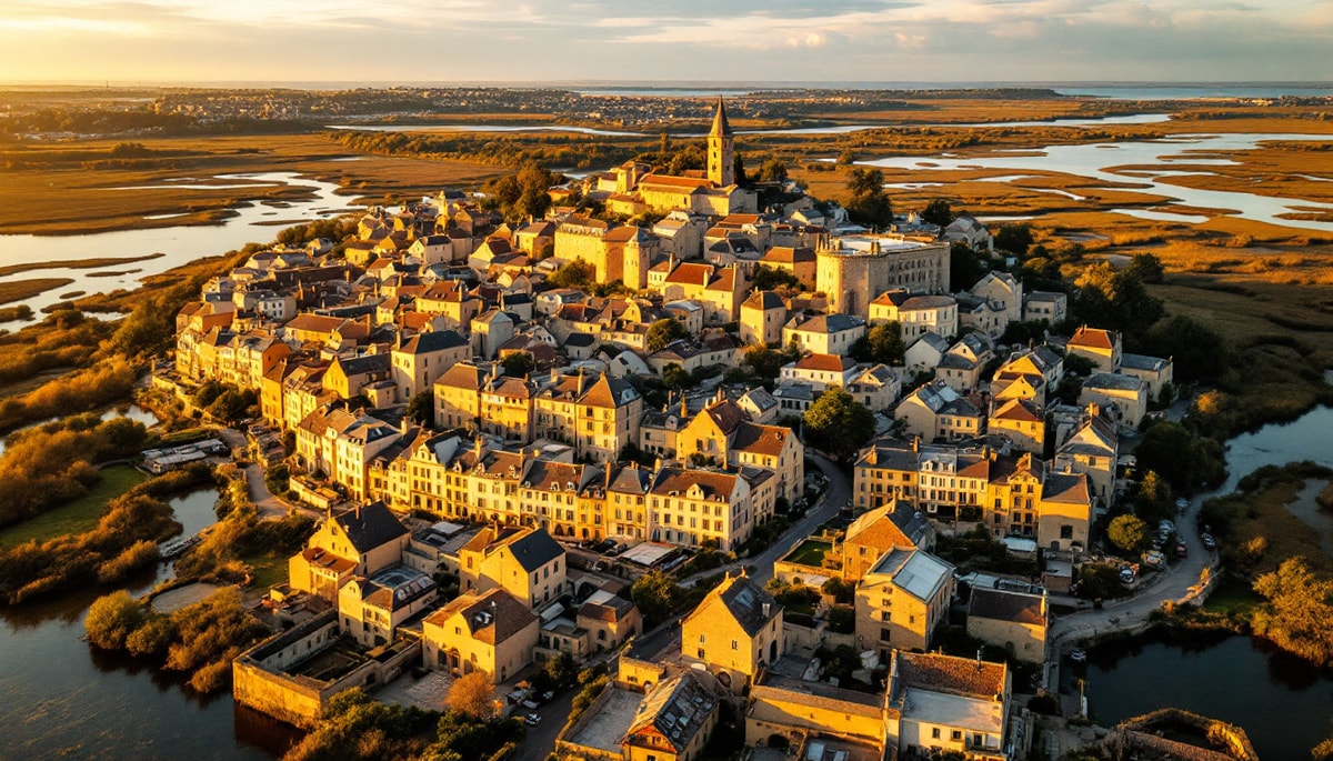 Ce village de 3185 habitants atteint 267 habitants au km² près de La Rochelle
