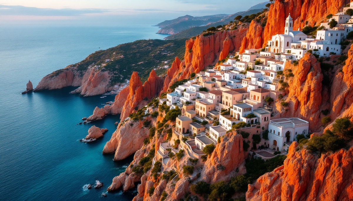 Le seul village français avec calanques UNESCO sur granit rouge de 300 MA
