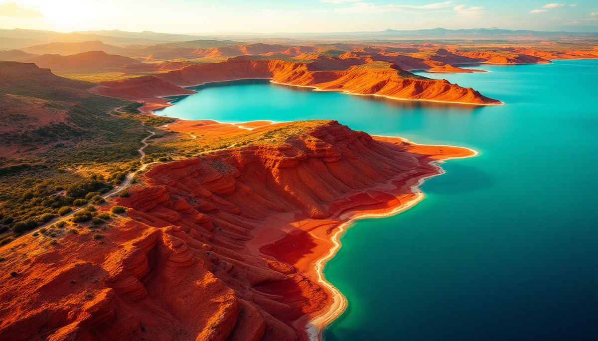 L'Hérault détient ce lac de 750 hectares aux terres rouges de 250 millions d'années
