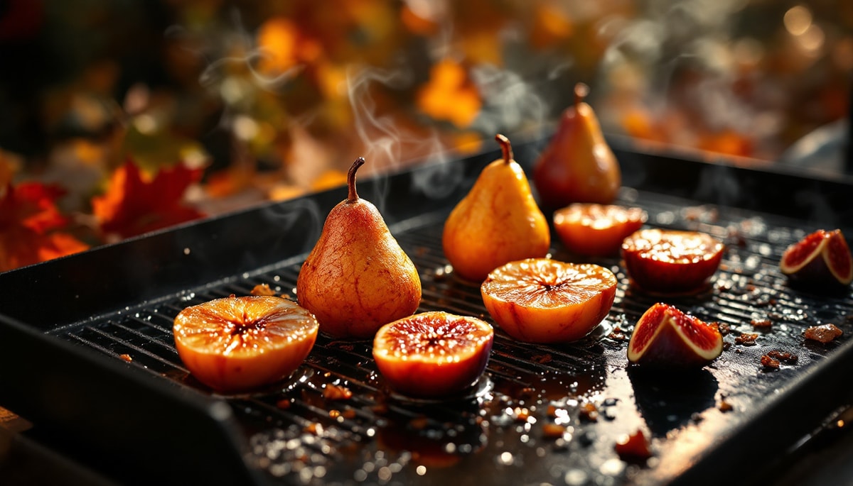 La plancha révolutionne les desserts : vos fruits d'automne sublimés
