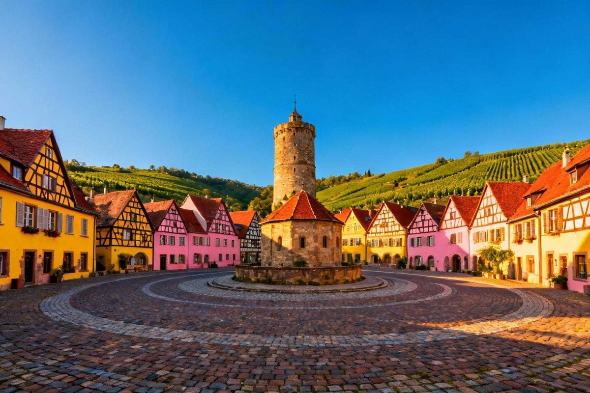 Ce village de 1700 habitants avec 3 cercles parfaits depuis le 13e siècle
