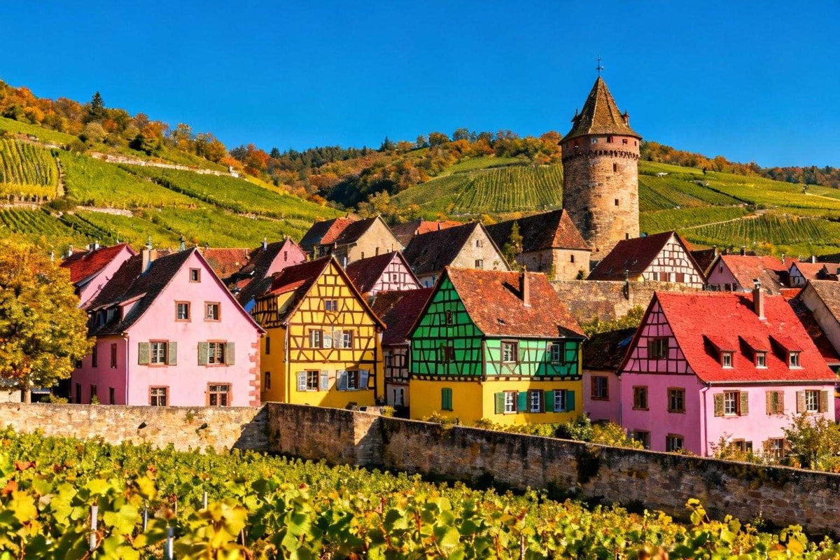 Riquewihr garde ses remparts de 1291 avec 48 monuments dans 1300 habitants
