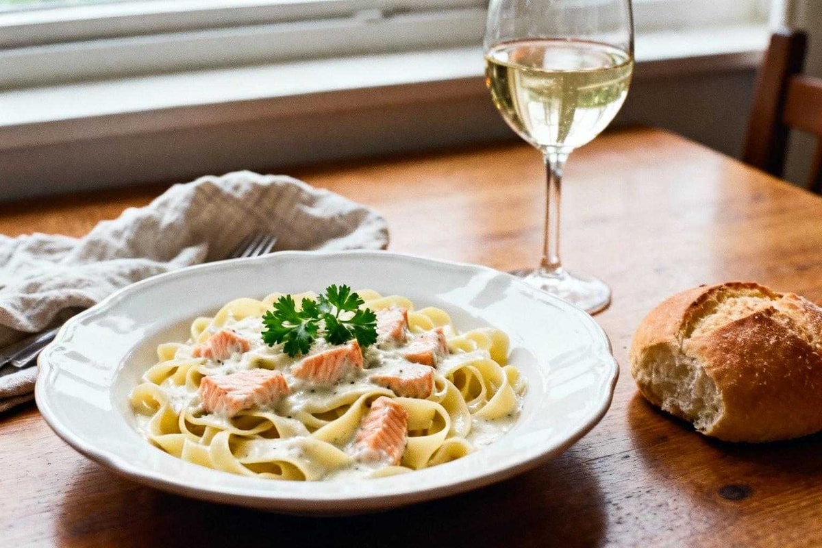 La science révèle pourquoi cette technique de grand-mère rend les tagliatelles au saumon parfaites
