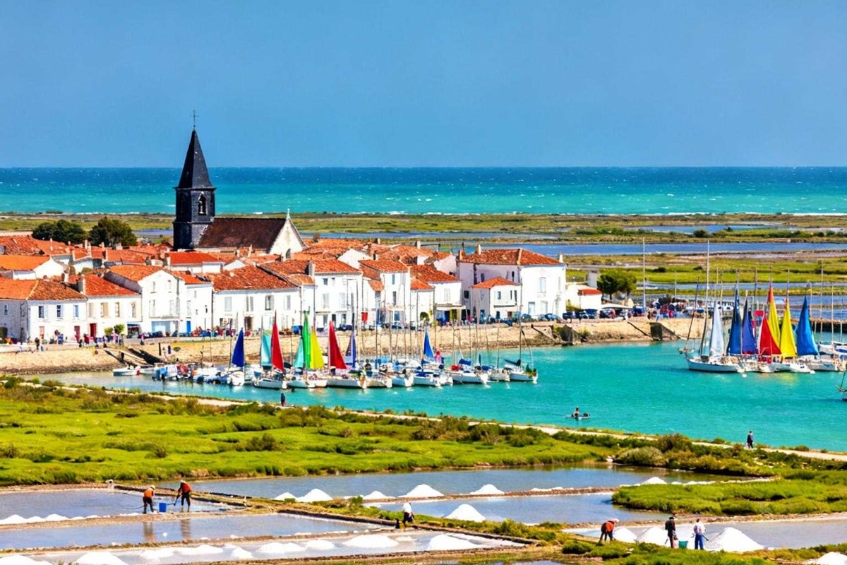 Ars-en-Ré détient le seul port à double bassin à écluses automatiques de l'île
