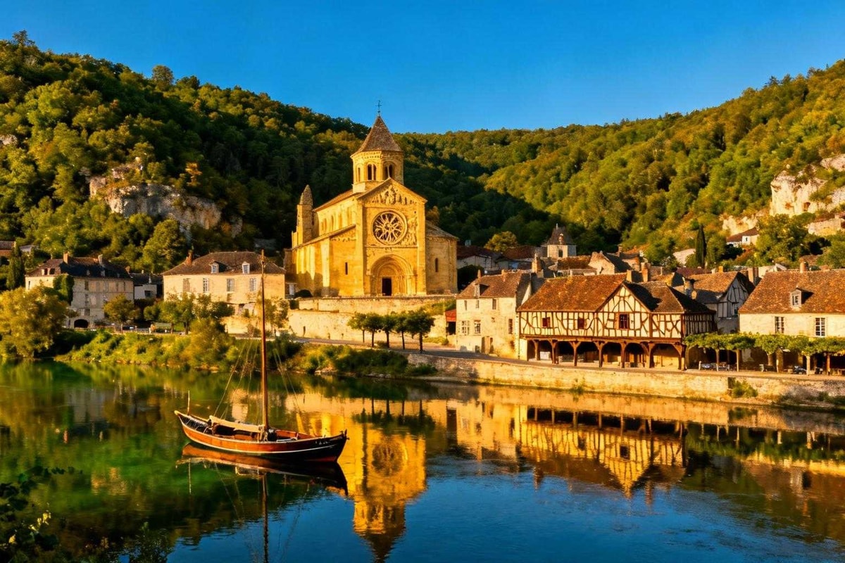 Beaulieu-sur-Dordogne : le seul village sur méandre parfait de la Corrèze
