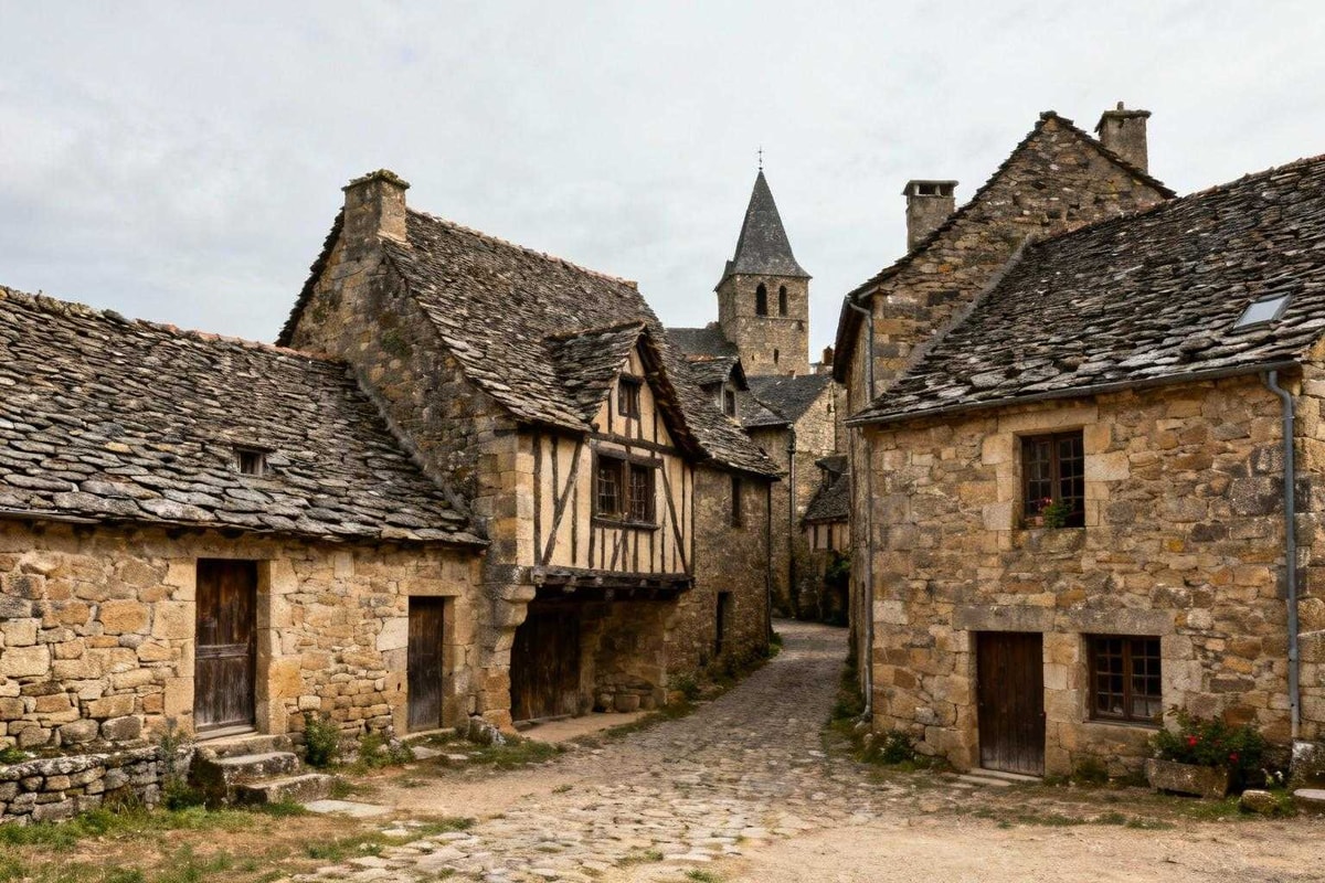Voici Belcastel où 190 habitants préservent des toits de lauze depuis 35 ans

