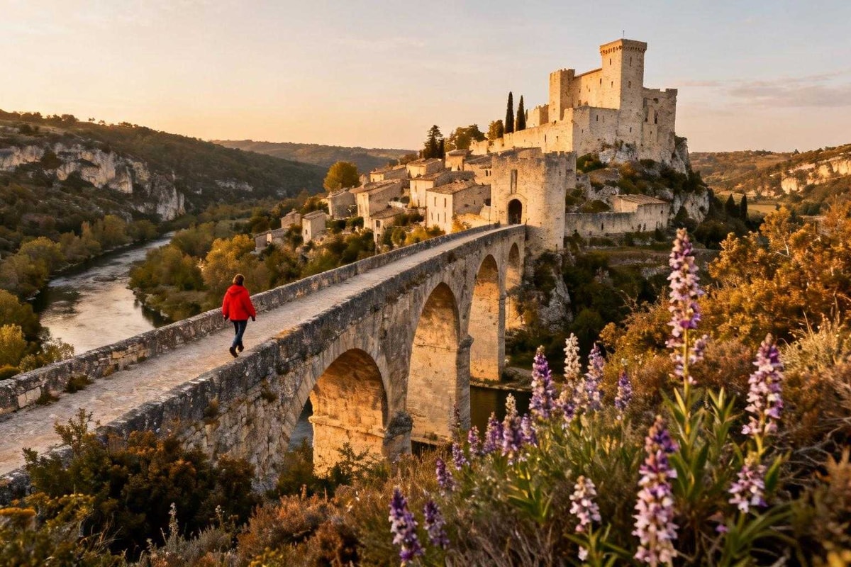 Montclus dans le Gard protégé par 3 zones Natura 2000 et Plus Beau Village
