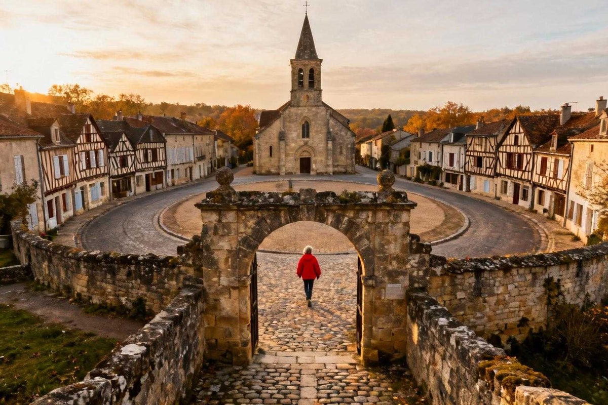La seule bastide de France avec ses maisons en cercle depuis 1265 dans le Gers
