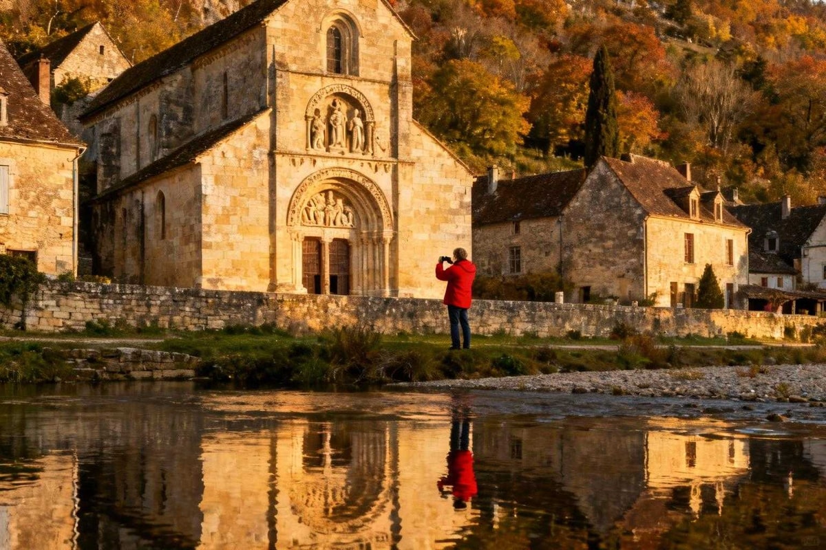 Carennac où Fénelon écrivit Télémaque pendant 14 ans dans ce prieuré du 11e
