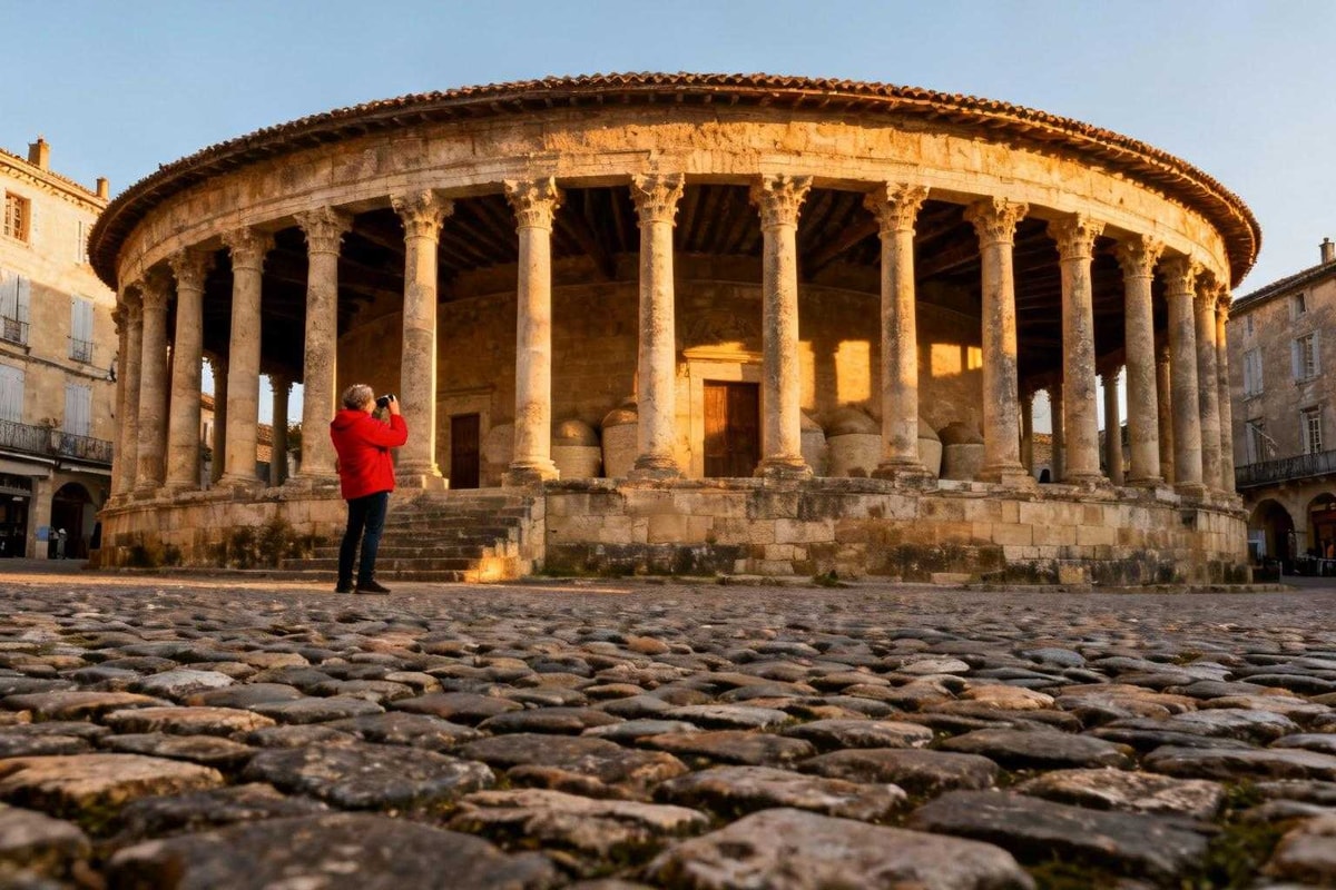 La seule halle ronde de France avec 20 colonnes au cœur du Tarn-et-Garonne
