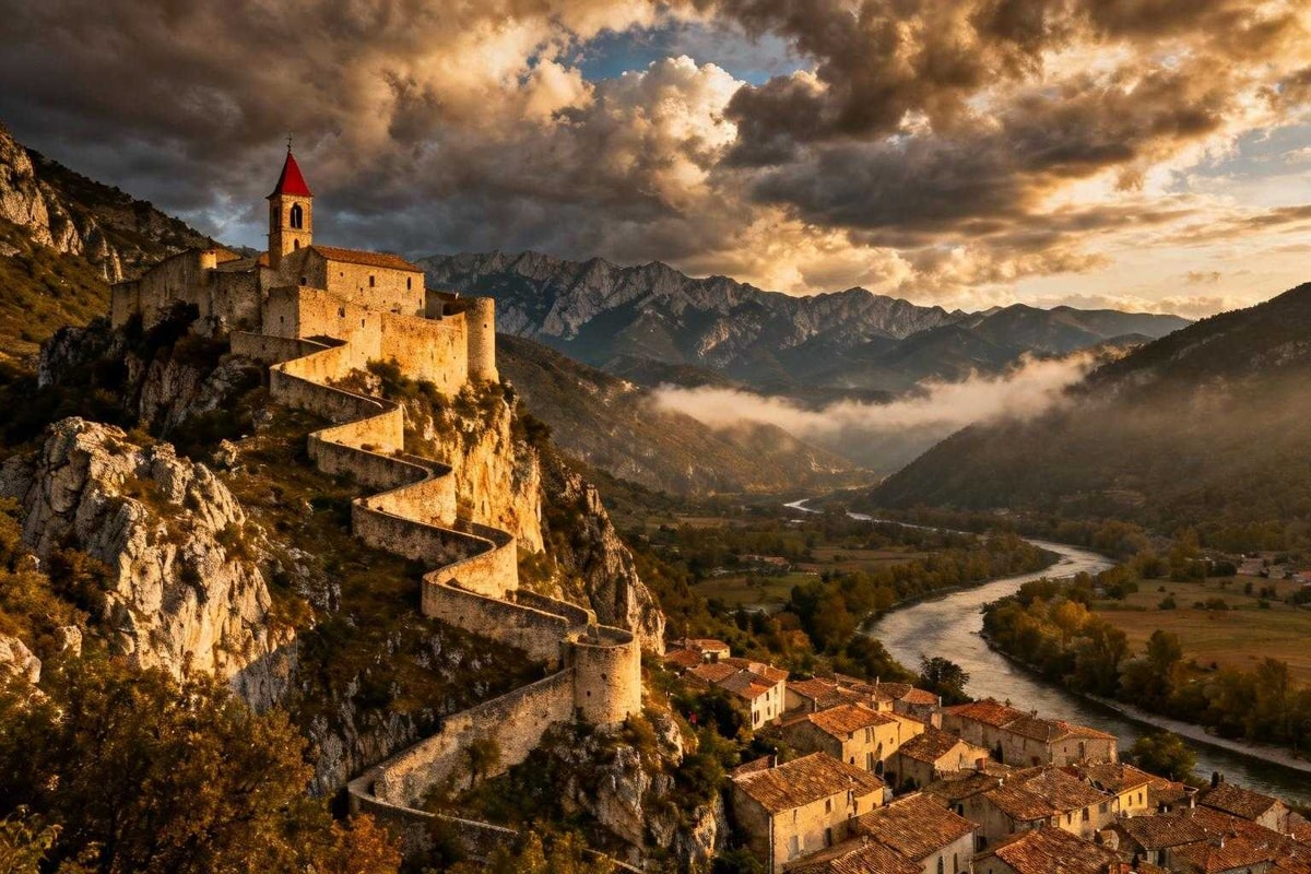 Voici Entrevaux où 9 rampes pavées de Vauban mènent à 156 mètres d'altitude