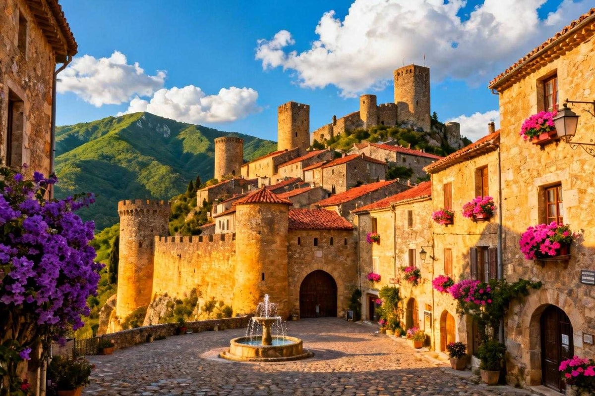 Ce village catalan de 286 habitants garde 8 tours et 4 portes du Xe siècle
