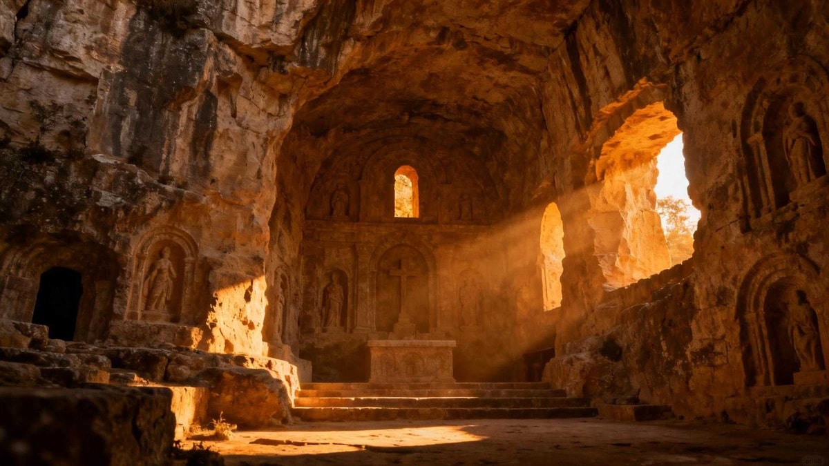 Ce village de Charente cache la plus vaste église creusée dans la roche d'Europe

