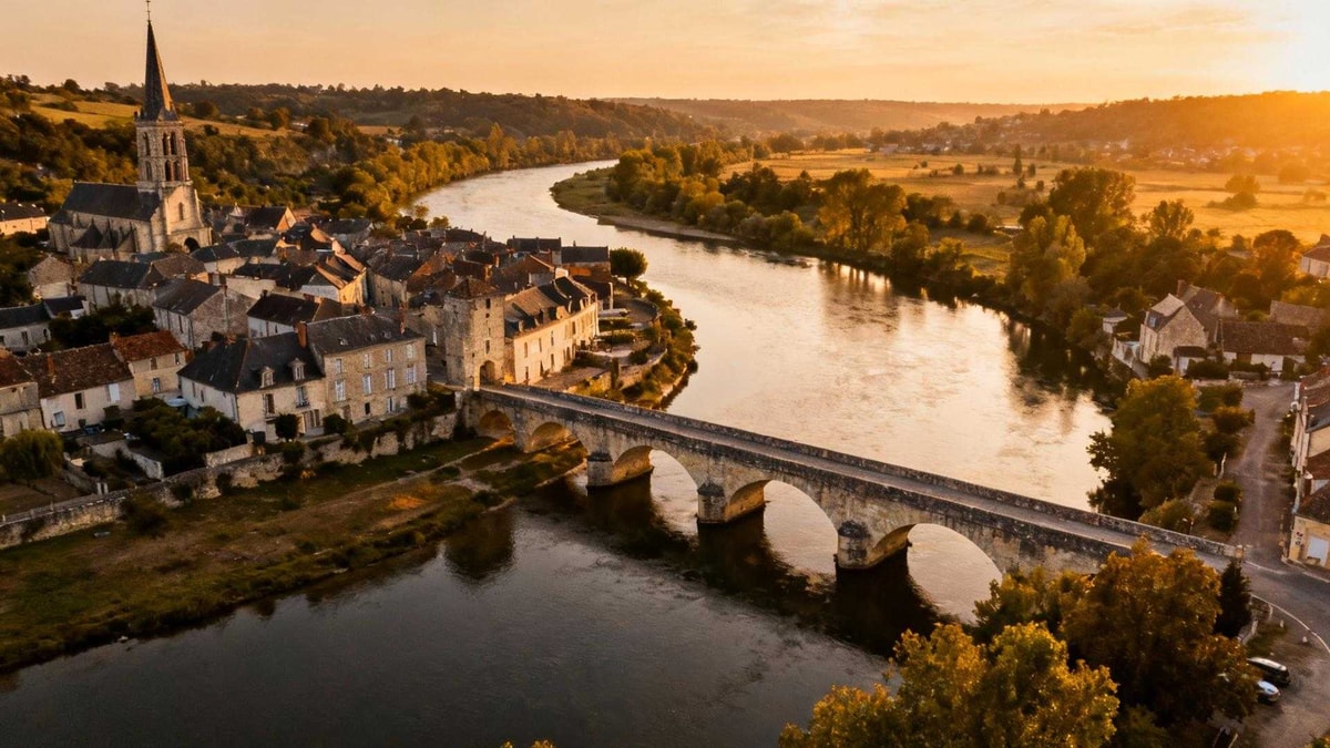 Ce village de 255 habitants en Haute-Loire épouse parfaitement une boucle d'Allier
