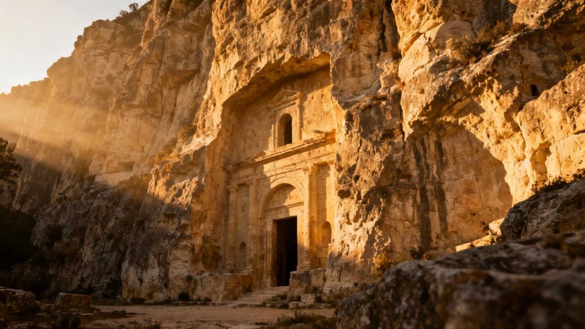 Cette abbaye de Dordogne est creusée dans une falaise de 90 millions d'années
