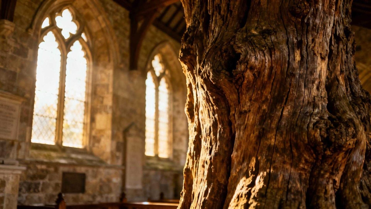 Ce village d'Ardèche garde un arbre royal de 1593 dans son église
