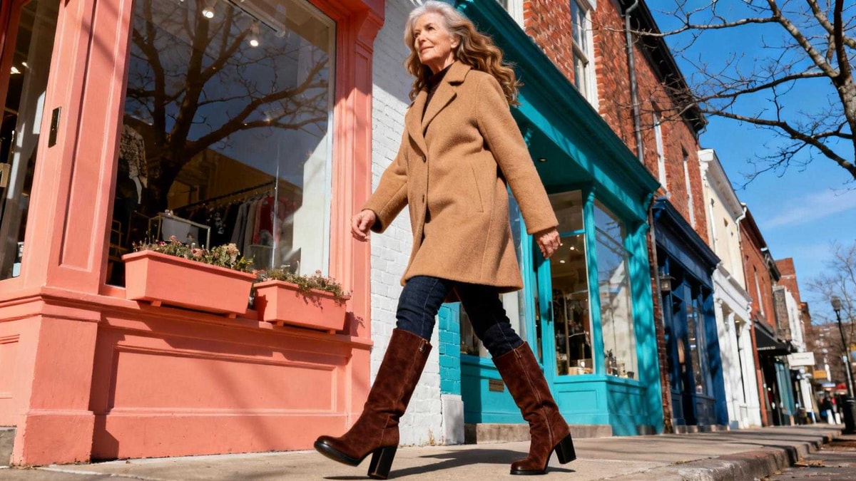 À 63 ans, cette botte mi-mollet affine la jambe sans effet mamie