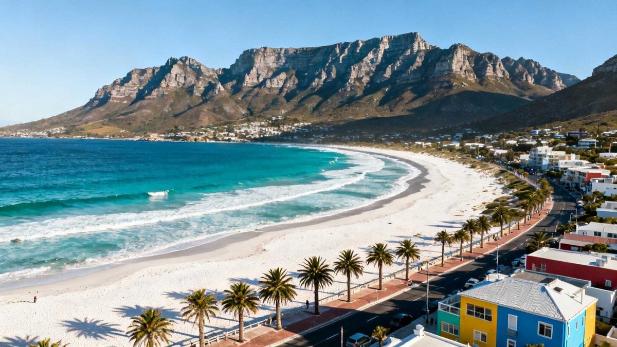 Cette plage de Cape Town ressemble à Nice moins 500 000 touristes par an

