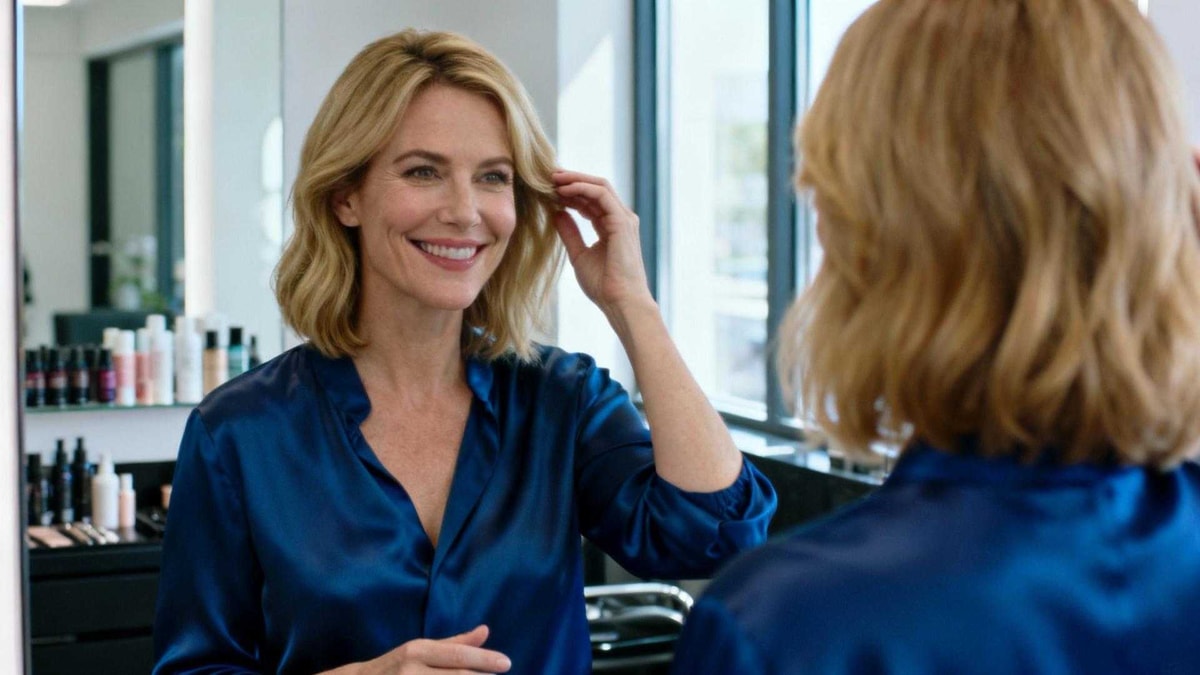 Comment cette coupe mi-longue restructure 3 zones du visage en 45 minutes
