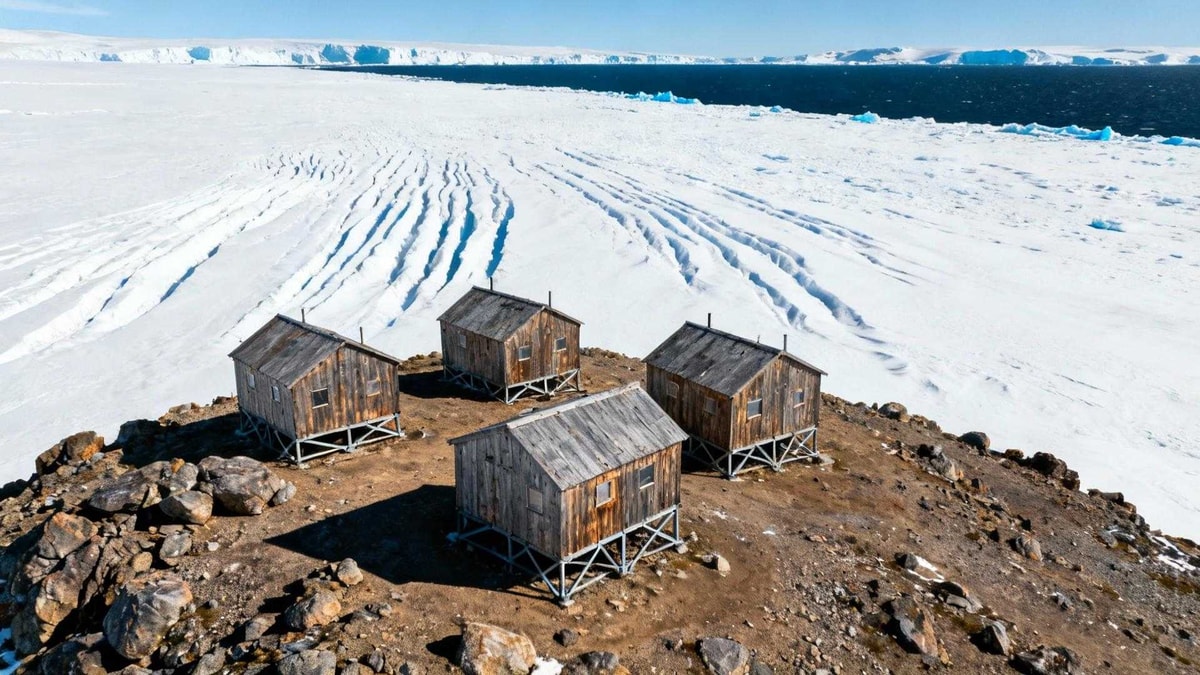Ces 4 cabanes en bois défient le lieu le plus venteux habité de la planète
