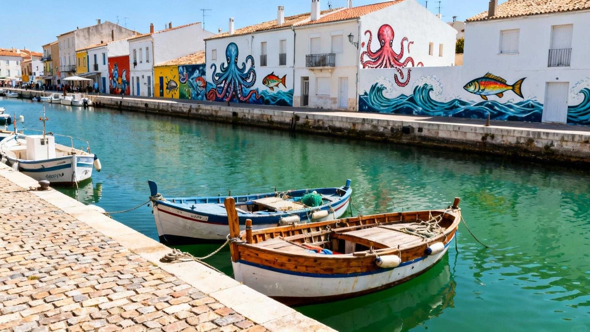 Ce port méditerranéen de 43 000 habitants cache 120 fresques que Marseille envie
