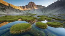 Ces pelouses françaises qui flottent sur l'eau défient toutes les lois de la physique