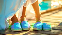 Ces espadrilles turquoise ont réveillé ma féminité après 15 ans de beige
