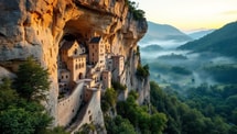 Ce village du Lot accroché à une falaise de 150 millions d'années
