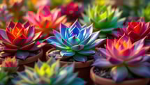 Succulentes arc-en-ciel : la méthode exclusive des collectionneurs pour 6 couleurs magiques en 21 jours
