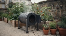 200 litres de cuve, 6 semaines de patience : ce composteur rotatif tient dans 1 m² et remplace l'engrais à vie