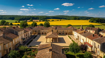À 30 min de Bergerac, cette bastide anglaise de 1265 garde encore son plan de ville parfait