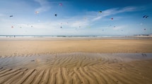 Berck-sur-Mer, grise et venteuse, remplit son ciel avec un festival géant