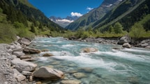 Sans barrage sur près de 80 km, l’Ubaye offre 60 rapides aux amateurs d’eau vive