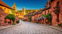 Ce village de Corrèze où les maisons sont rouges grâce à un océan disparu il y a 60 millions d’années
