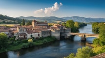 Sur la route de Compostelle, ce village fortifié du Béarn ouvre ses remparts aux marcheurs