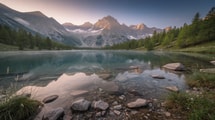 Ce lac des Alpes-de-Haute-Provence est le plus grand lac naturel d’altitude d’Europe