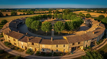 Cette bastide du Gers doit sa place ronde à un château disparu au XVe siècle