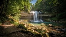 Sur 3 km, les cascades du Hérisson enchaînent 31 sauts dans le Jura