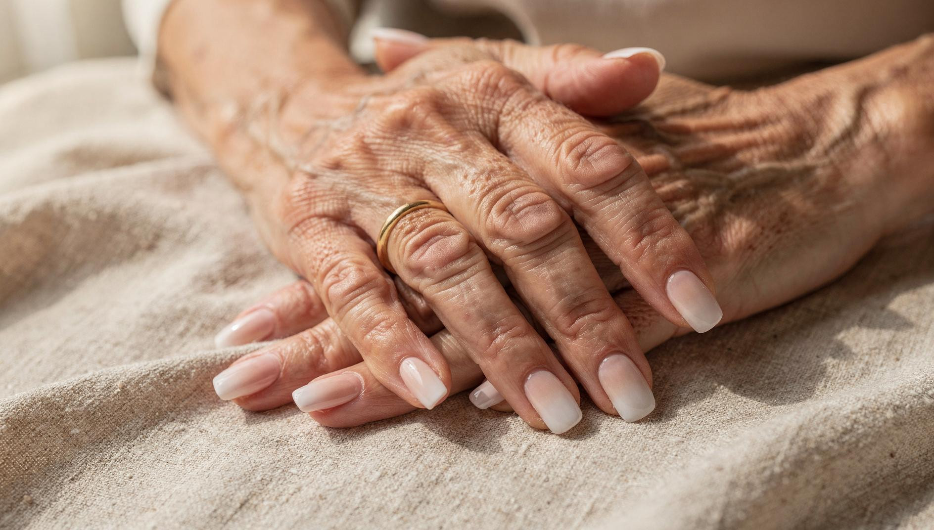 Mit 52 habe ich meinen Nagellack als Farbverlauf aufgetragen und meine Hände wirkten sofort gepflegter