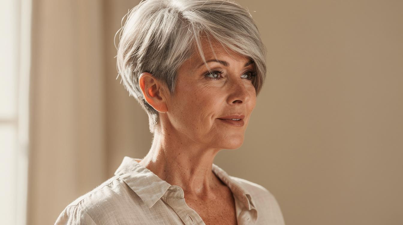 Der Pixie mit Texturlagen, der mein feines Haar mit 59 endlich voller wirken lässt