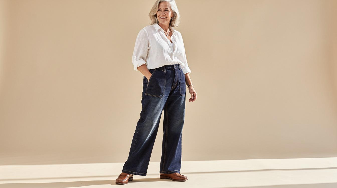 Die Jeans mit grossen Taschen, die meine Hueften mit 65 schmaler wirken liess