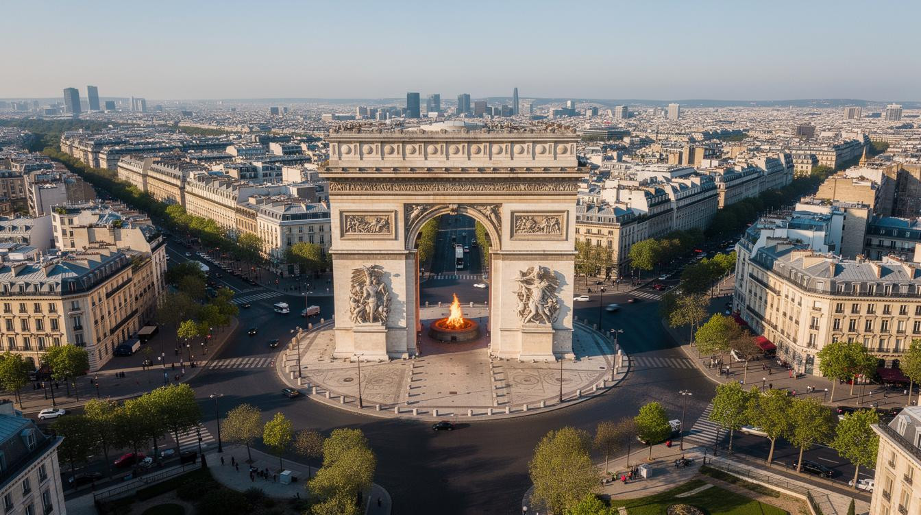 Unter dem Arc de Triomphe brennt seit 1923 die einzige ewige Flamme Europas