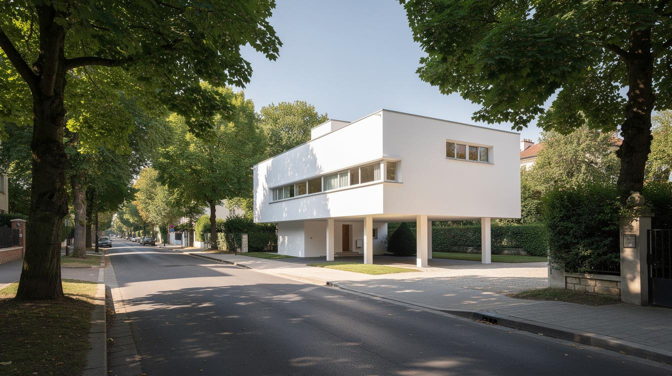 Le Corbusier baute 1928 dieses Haus in einer Pariser Vorortstrasse, das MoMA hat das Modell