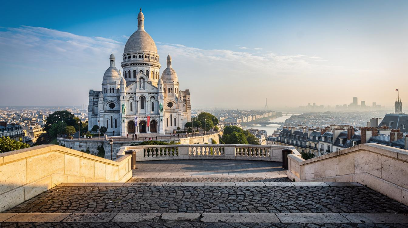 Die Kuppel oeffnet um 8:30 Uhr, dann gehoert Paris noch nicht den Gruppen