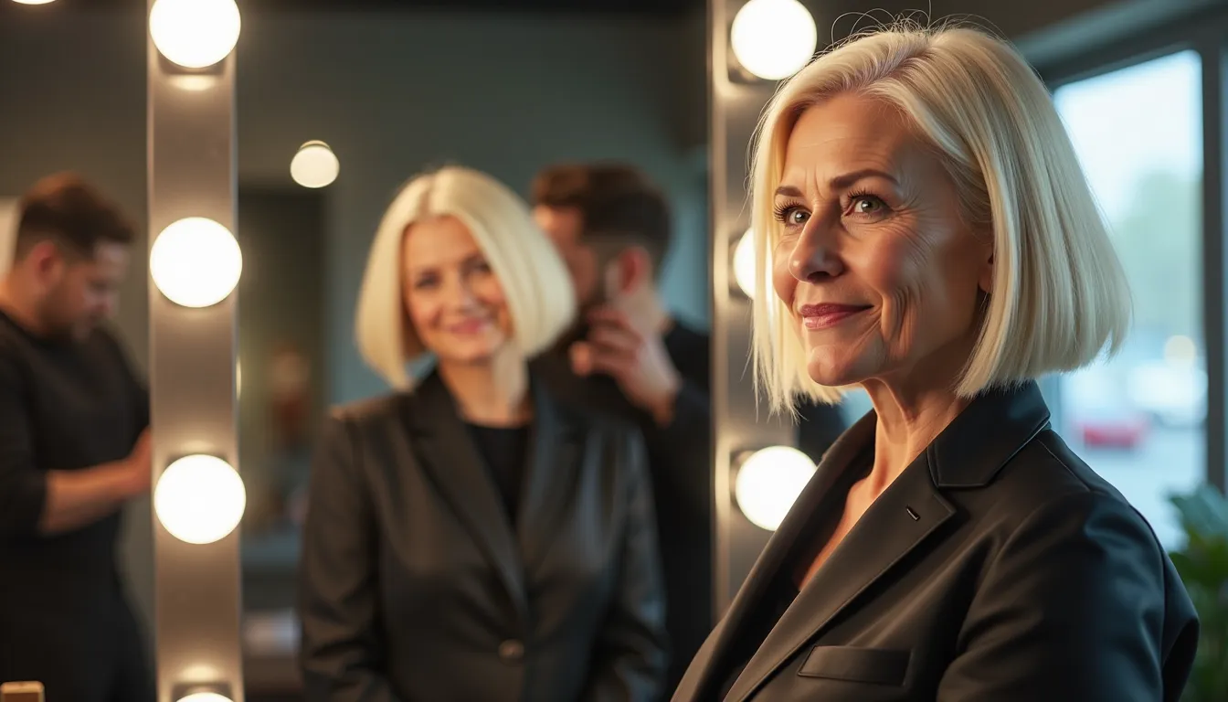 Undercut Bob Trend for Older Women in 2025