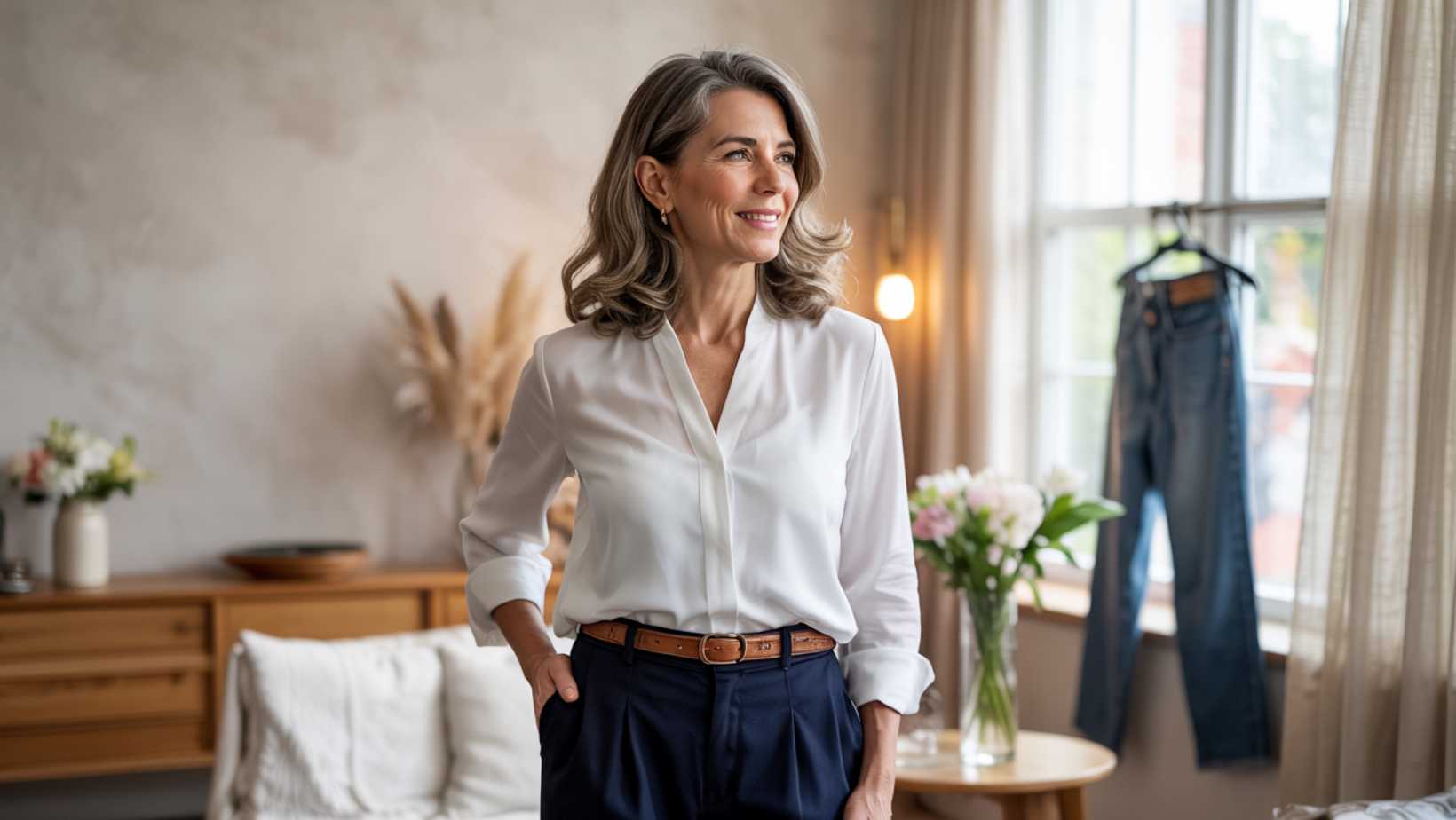 I ditched skinny jeans at 55 for these 3 pants that made my waist look 3 Inches smaller