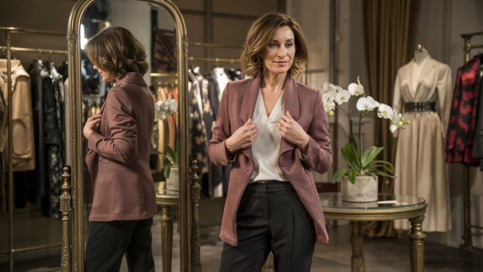 I traded stiff blazers at 52 for these soft jackets that trimmed my midsection instantly