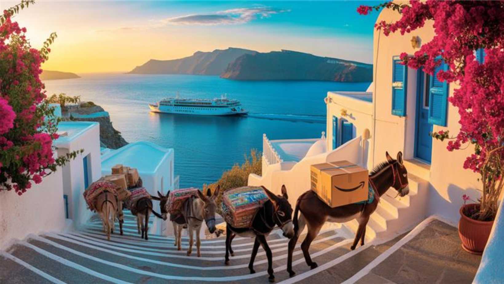This tiny Greek island has no cars, no WiFi, and residents still use donkeys as their Amazon delivery system
