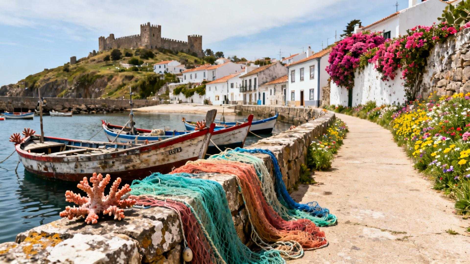 This tiny 1,867-resident Portuguese fishing village has the Algarve's only working sardine cannery + castle beaches locals quietly guard