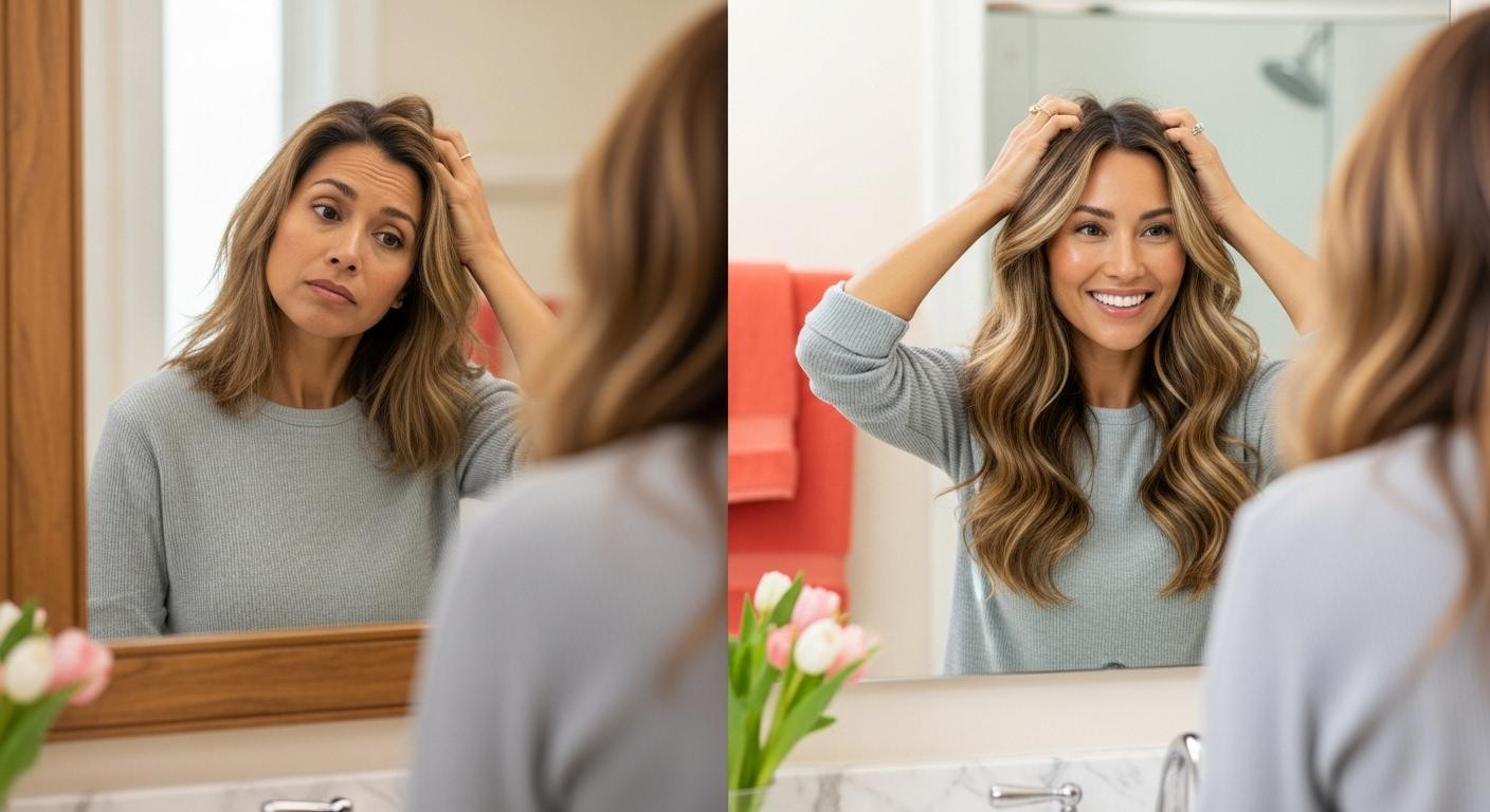 I swapped my  shampoo for rice water and my hair doubled in thickness